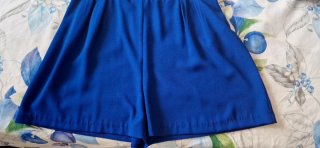 Mono corto Zara, azul eléctrico, Talla M.