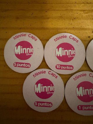Minnie Caps Disney vintage – colección 7 tazos