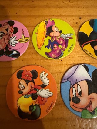 Minnie Caps Disney vintage – colección 7 tazos