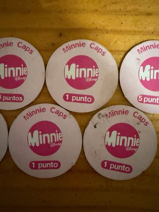 Minnie Caps Disney vintage – colección 7 tazos