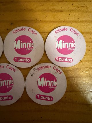 Minnie Caps Disney vintage – colección 7 tazos