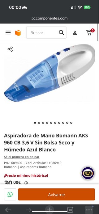Aspiradora de mano Bomann AKS 960 CB