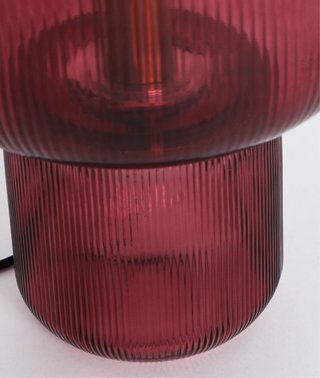 Lámpara Diseño Cristal Burdeos
