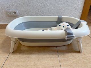 Bañera Plegable Compacta con Soporte Toral