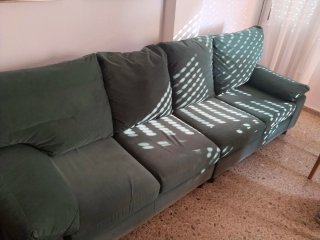 Sofá modular verde