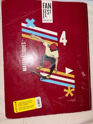 Matemàtiques 4t Secundària Llibre alumne Fanfest