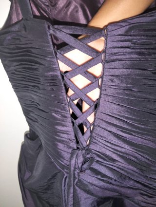 Vestido fiesta morado talla S