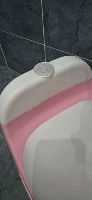 Orinal infantil rosa y blanco