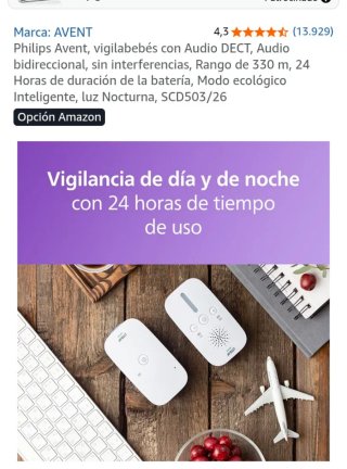 Vigilabebés Philips Avent