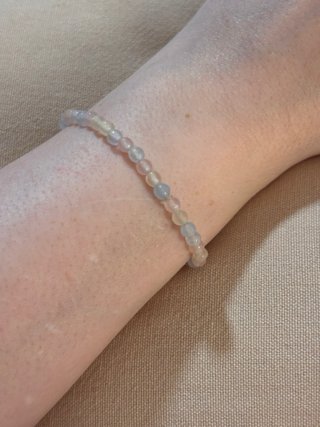 Pulsera Morganita Facetada 4mm Piedra Natural