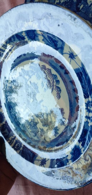 2 piatti Staffordshire 1825