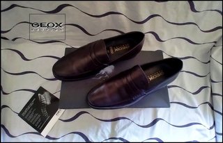 Mocasines Geox Alta Calidad (Piel-Cuero flor)
