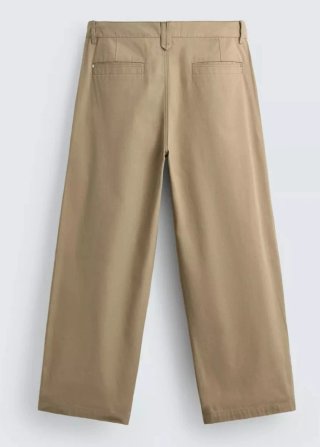 Pantalón chino ancho beige