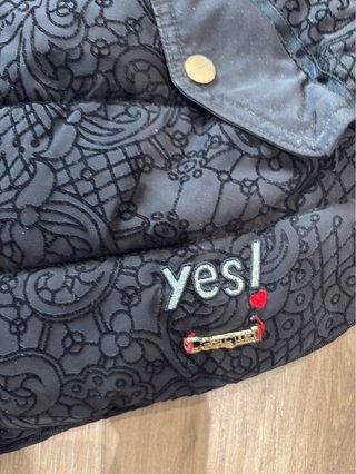 Chaquetón Desigual Talla 44 Negro/Rojo