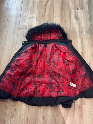 Chaquetón Desigual Talla 44 Negro/Rojo
