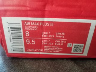 Nike Air Max Plus 3 Talla 41 Nuevas