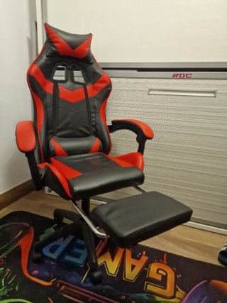 Silla Gaming Negra y Roja