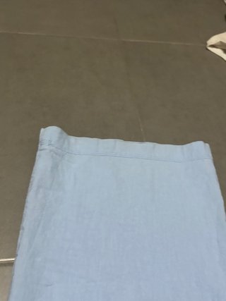Pantalón de lino azul