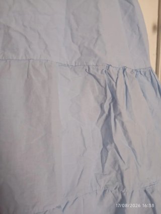 Túnica azul de algodón talla única