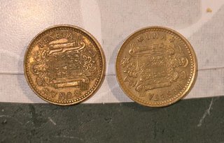 Monedas Franco Caudillo estrellas 19 muy antiguas