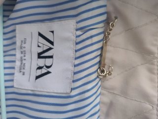 Parka Zara Beige Mujer