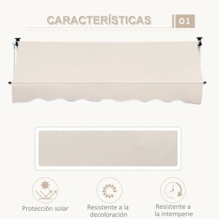 Toldo Retráctil Beige