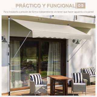 Toldo Retráctil Beige