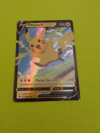Carta Pokémon Pikachu V 190 PS