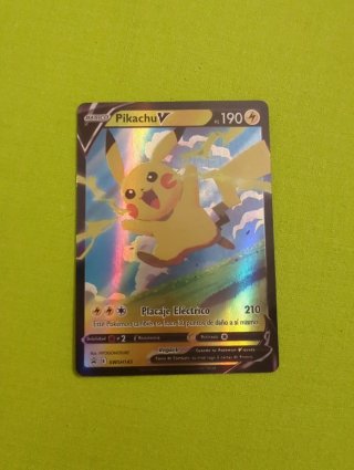 Carta Pokémon Pikachu V 190 PS
