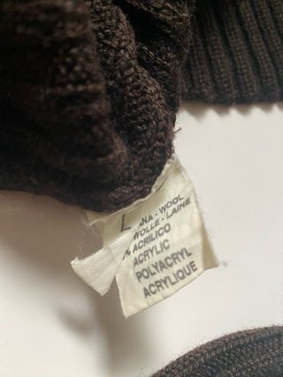 Maglione uomo collo alto marrone
