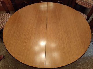 Mesa de comedor redonda extensible