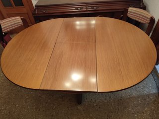 Mesa de comedor redonda extensible