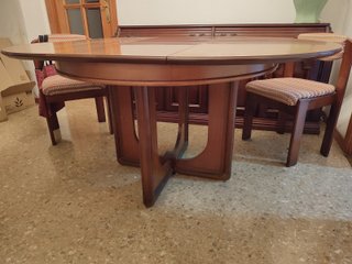 Mesa de comedor redonda extensible