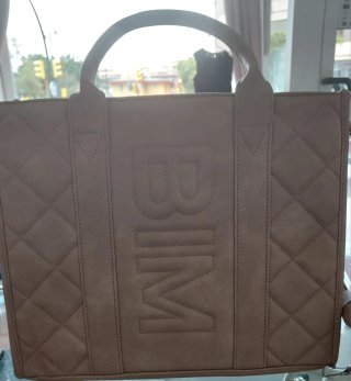 Bolso Rosa con iniciales BIM