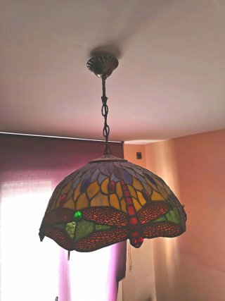 Lámpara Colgante Tiffany Dragón