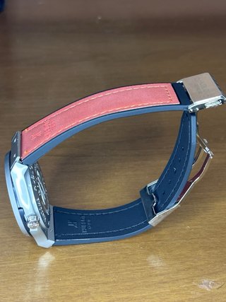 Reloj Hombre Plata Naranja