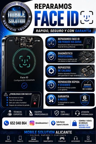 Reparación Face ID iPhone