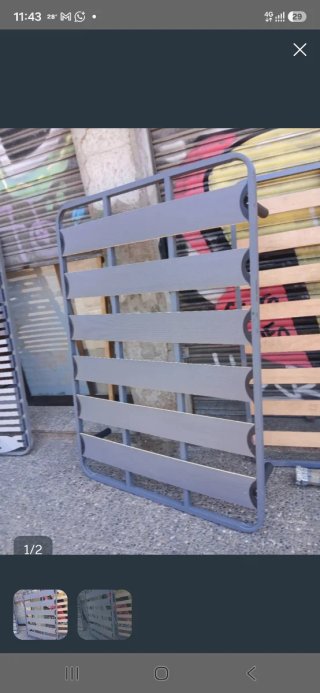 Somier 135x190 con patas roscadas