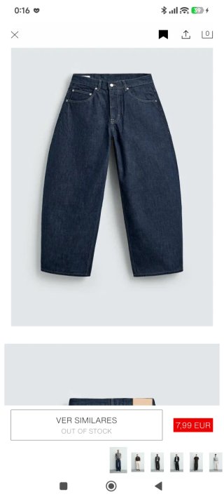 Jeans Balloon Fit Azules