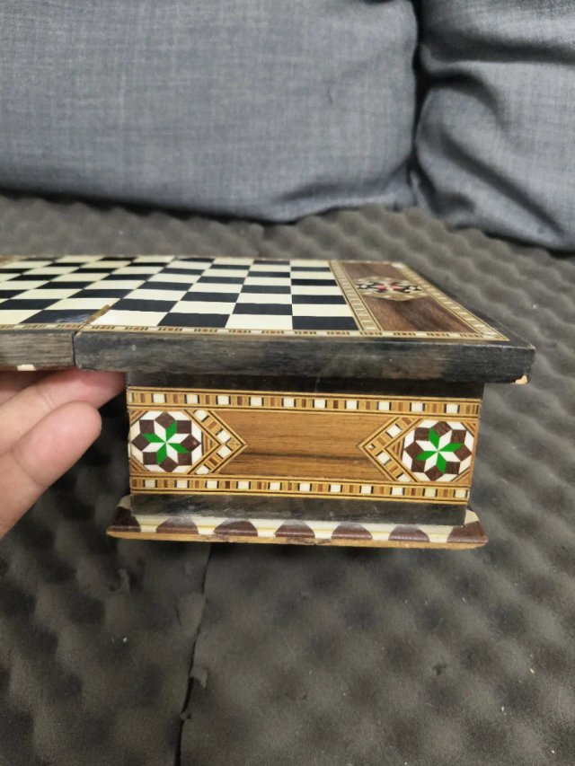 Caja Ajedrez Artesanal Taracea Granadina