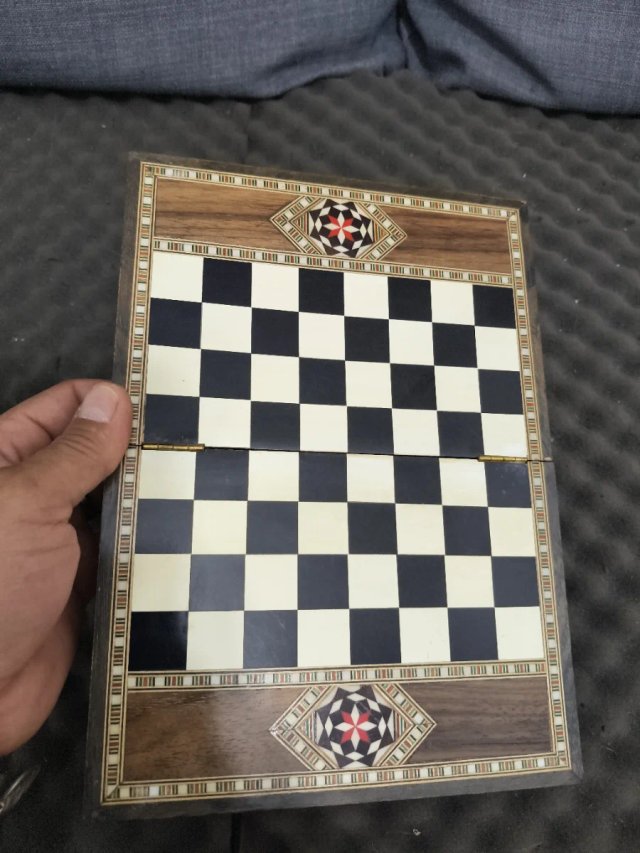 Caja Ajedrez Artesanal Taracea Granadina