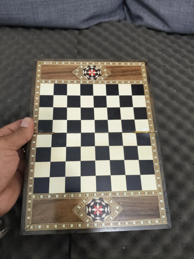 Caja Ajedrez Artesanal Taracea Granadina