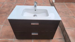 Mueble Lavabo Roca Victoria 80cm Wengue