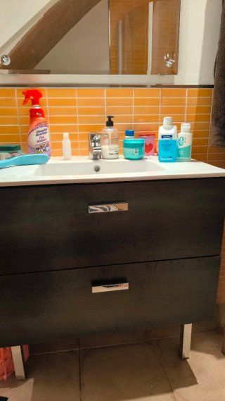 Mueble Lavabo Roca Victoria 80cm Wengue