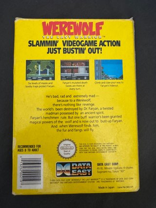 Werewolf: The Last Warrior NES PAL