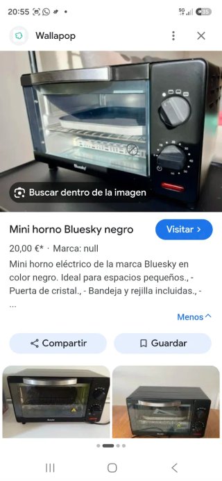 Mini horno eléctrico Bluesky BTO10-1