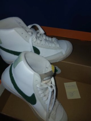 Nike Blazer Mid '77 Botines Blancos y Verdes