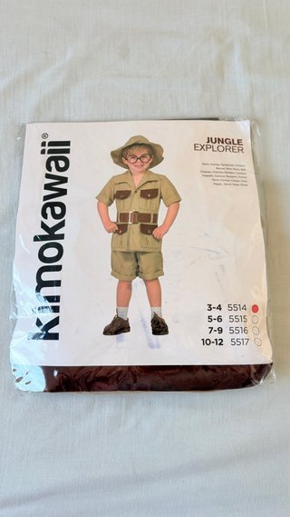 Disfraz explorador cazador infantil Talla 3-4