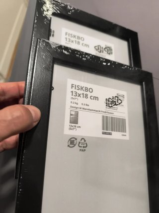 2 Marcos de fotos IKEA FISKBO 13x18 cm