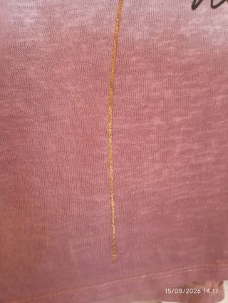 Blusa tejida morada y blanca talla única